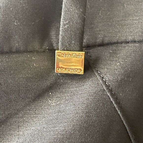 calvin Klein black ankle zip trousers size 10 with gold hardware - Picture 4 of 11